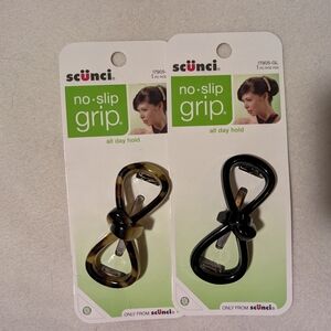 Scunci No Slip Grip Barrette Hair Clips